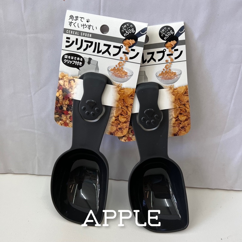 日本製 麥片勺子 穀物湯匙 角型扣環夾通用杓-75ml | 蝦皮購物