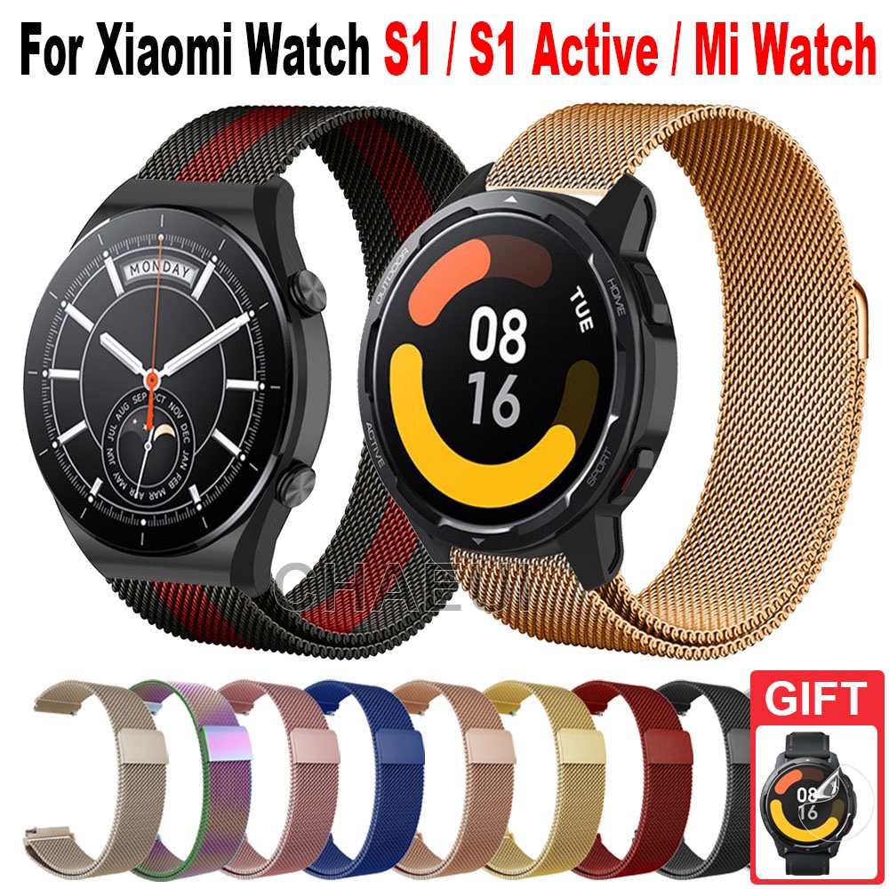Xiaomi Watch S1 錶帶小米手錶運動版米蘭錶帶Mi Watch S1 Active 金屬