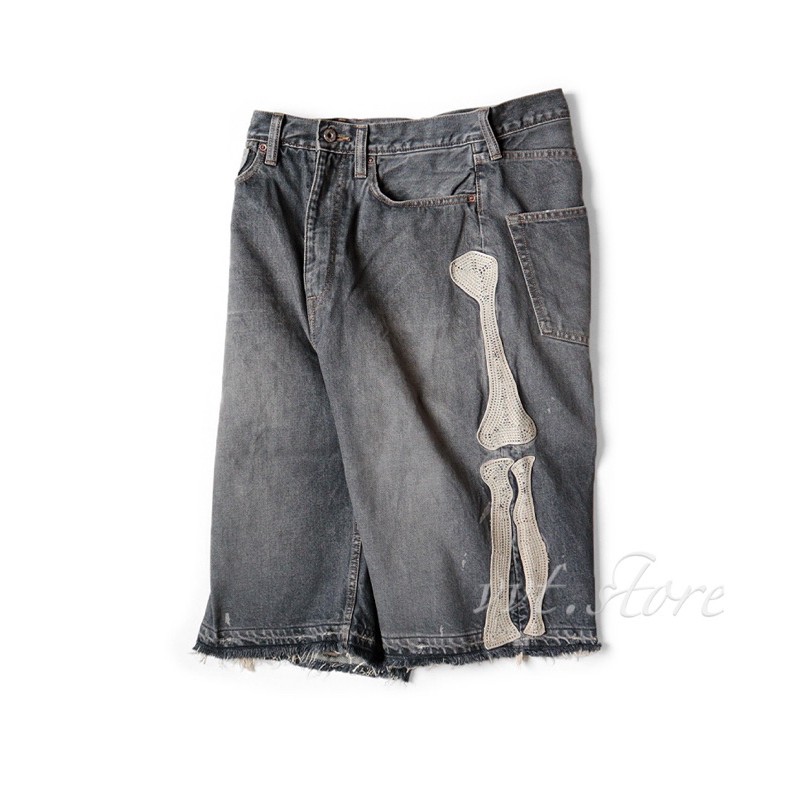 kapital 14ozデニム 5Pショートパンツ KAPITAL (キャピタル) 14ozデニム 5P ショートパンツ（ボーン刺繍）PRO