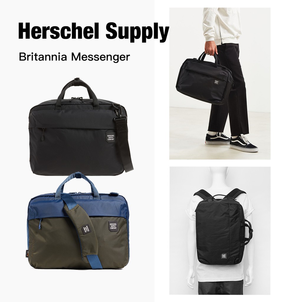 Herschel Britannia Messenger 肩背手提斜背三用包10292-01174-OS