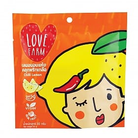 Love farm 蜂蜜檸檬 泰國 檸檬 泰國LOVE FARM 原味 辣味 蜂蜜檸檬味檸檬乾 120g 款式可選