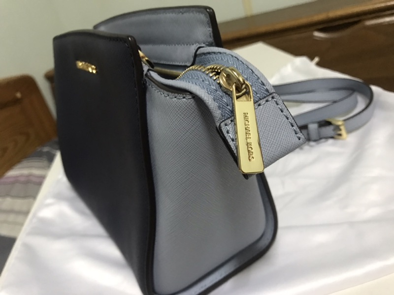 MICHAEL KORS 專櫃款EDITH 防刮手提/斜背二用包-粉色/小