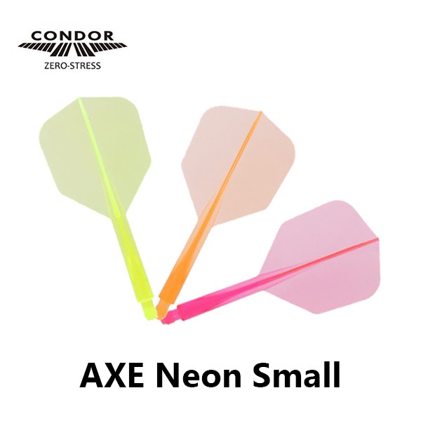 Condor Axe Standard Neon Pink Long 33.5mm - Lot De 3 Plumes Fléchettes Dart