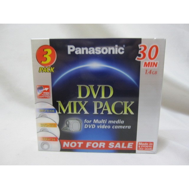 Panasonic DVD-R-RW-RAM 8cm 30 min 1.4GB/ 3片裝| 蝦皮購物