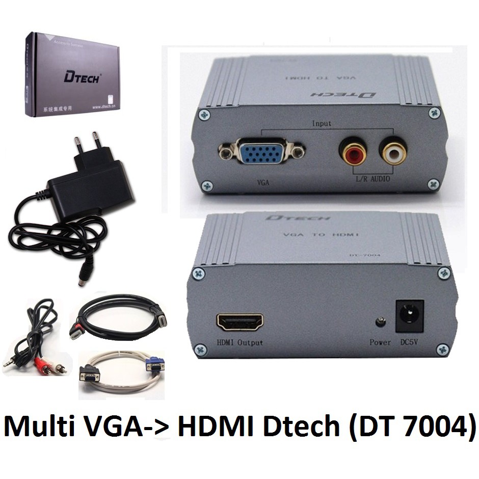 從 VGA 端口 CPU 到 HDMI 屏幕 DTECH DT 7004 的轉換器 | 蝦皮購物