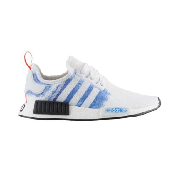 Adidas nmd r1 shop mens white and blue