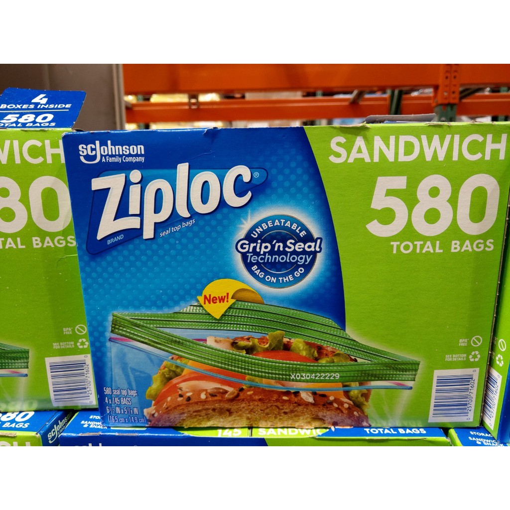 Ziploc Seal Top Sandwich Bags, 580 ct