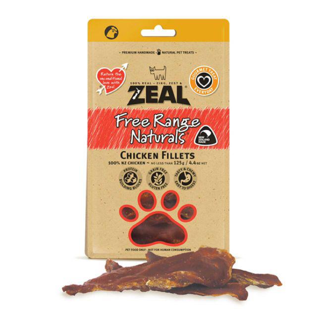 Product image 【888汪喵】ZEAL 岦歐 真致 100% 紐西蘭純天然零食 耐咬零食 【狗零食】 放養雞胸肉125g
