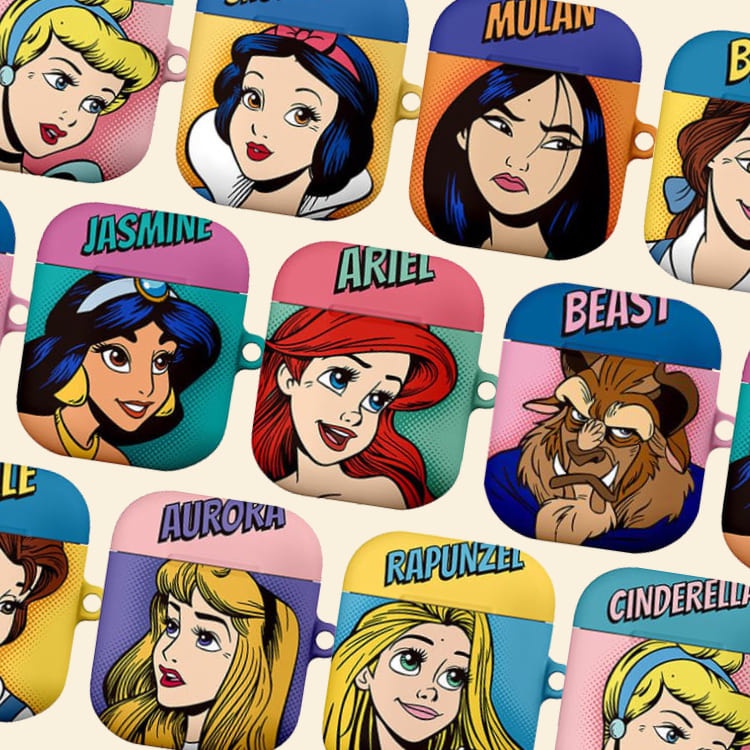 正版KA｜迪士尼漫畫風公主系列AirPods耳機套AirPodsPro 耳機盒保護套