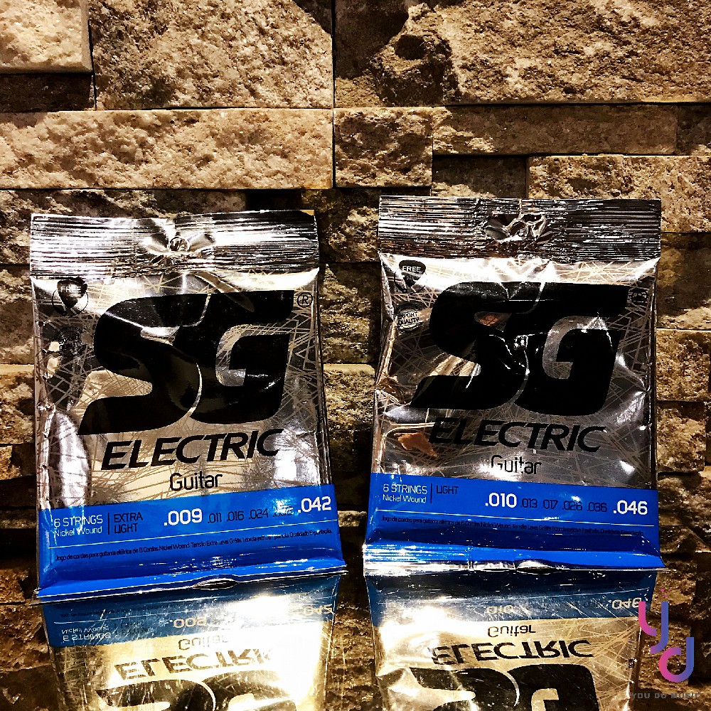 現貨免運 贈第一弦 巴西 SG Strings 電吉他 弦 鎳纏繞 09-42/10-46 | 蝦皮購物