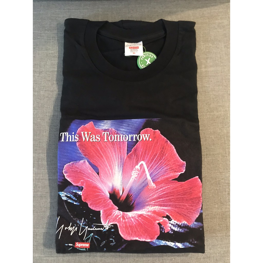 Supreme Yohji Yamamoto This Was Tomorrow Tee Black XL 黑色現貨