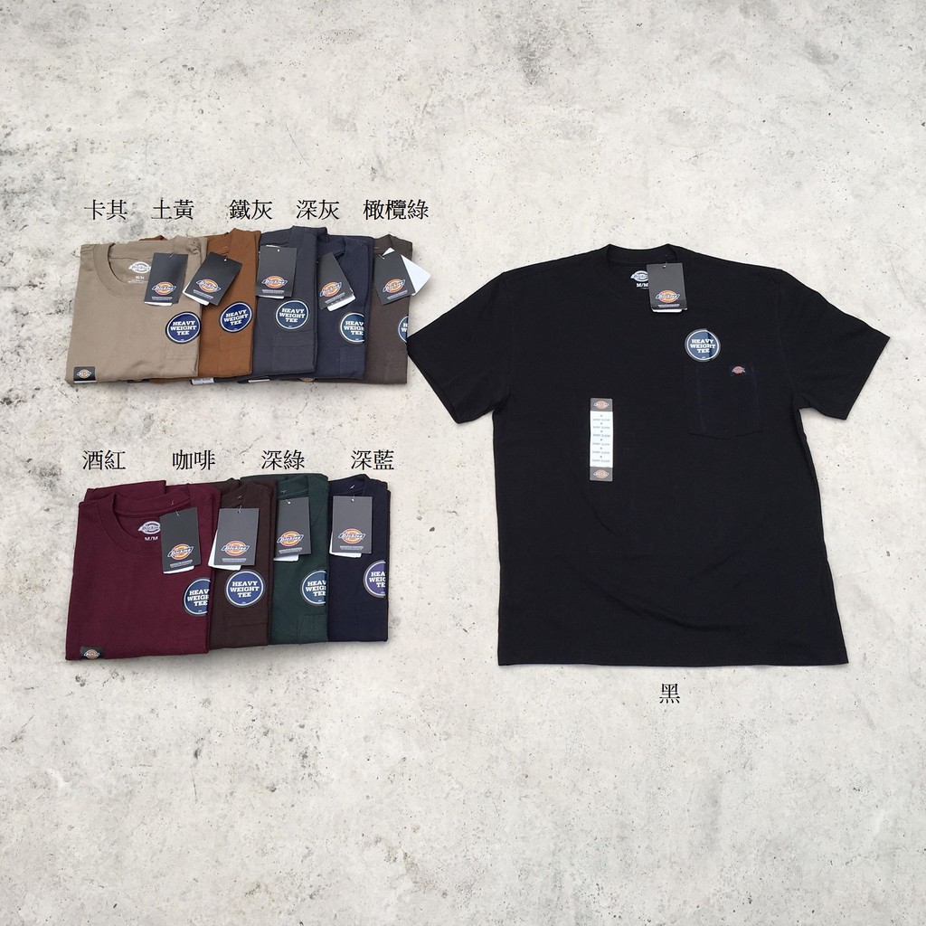 【homiez】dickies Short Sleeve Heavyweight T Shirt【ws450】口袋 素t 蝦皮購物