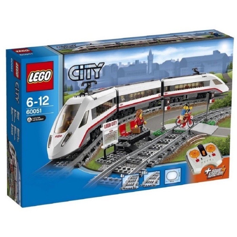 樂高LEGO 60051 城市系列高速客運列車火車CITY 電車軌道全新未開現貨