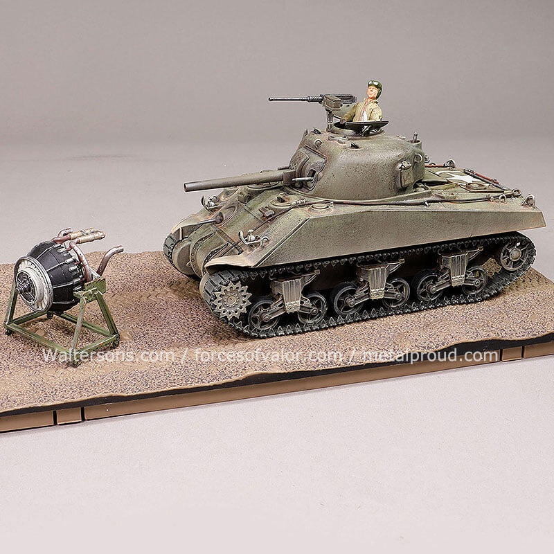 《模王 FOV 現貨》M4 雪曼 美軍二戰經典坦克 比例 1/32 部分合金完成品 912101A | 蝦皮購物