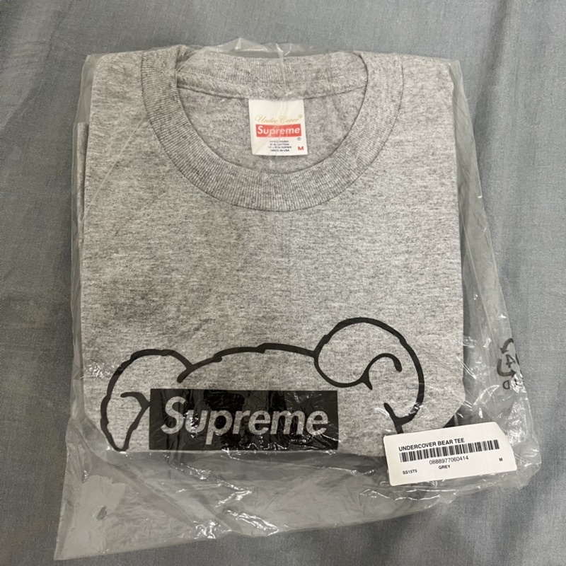 全新絕版品出清Supreme UnderCover Bear Tee Gray 灰色熊短Tee 絕版品M  