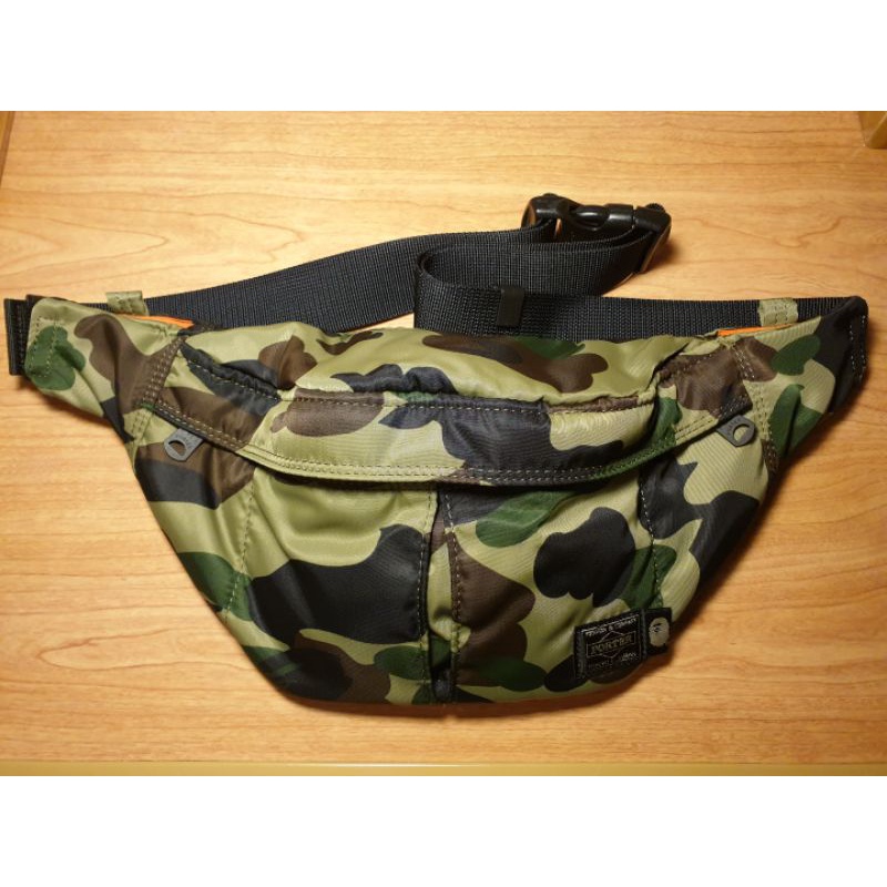 BAPE X PORTER 1ST CAMO WAIST BAG 腰包全新| 蝦皮購物