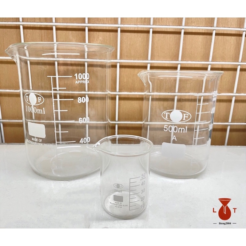 玻璃燒杯 25ml~1000ml 耐高溫實驗室燒杯 透明燒杯 實驗燒杯 玻璃量杯 刻度燒杯 清晰耐熱 | 蝦皮購物