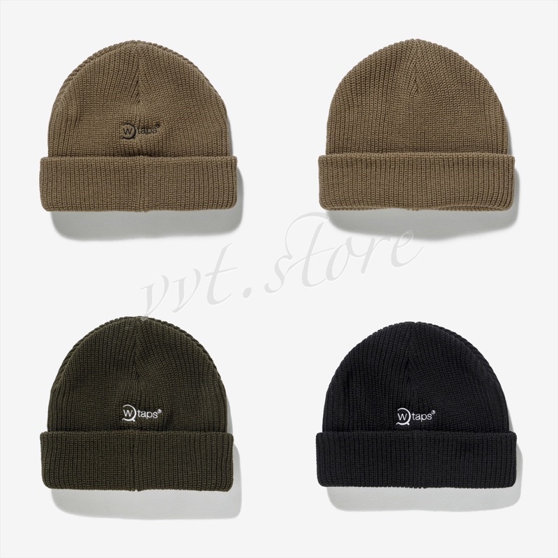 21AW WTAPS BEANIE 02 ACRYLIC BLACK-