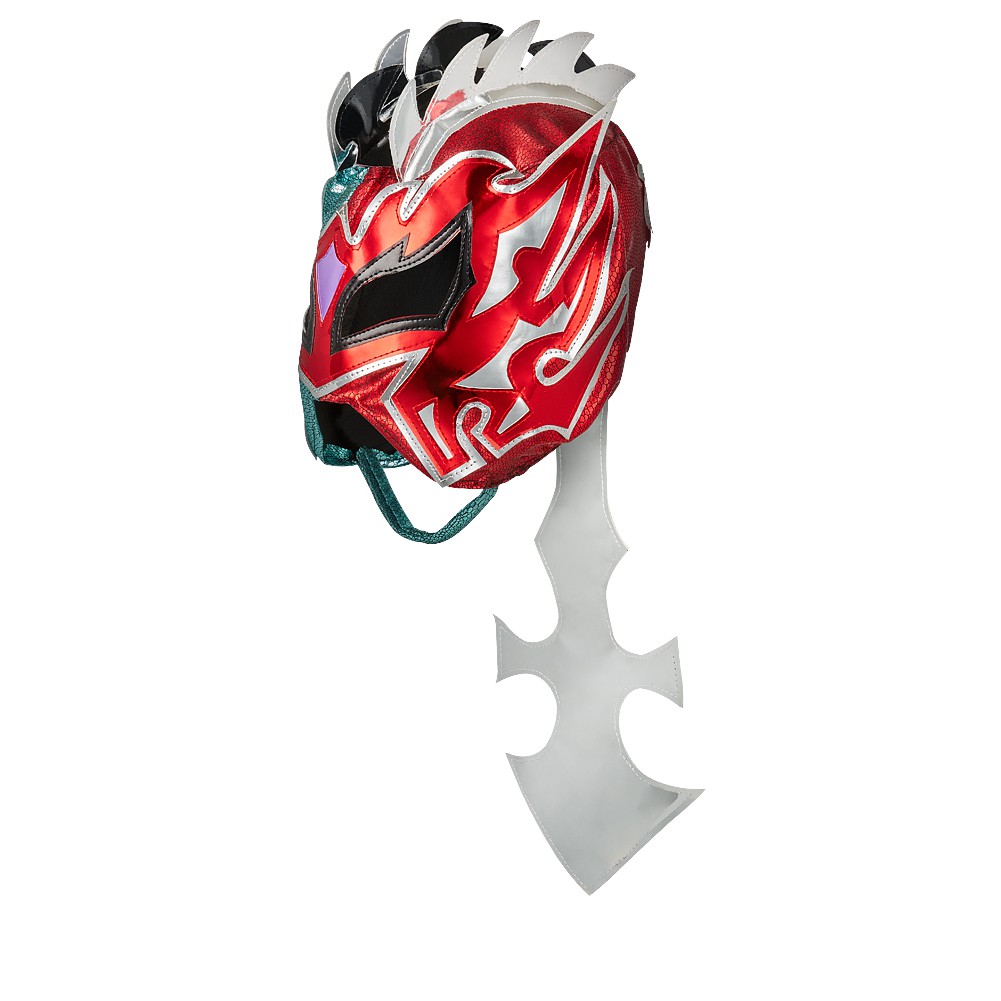 ☆阿Su倉庫☆WWE摔角Kalisto Silver Red Replica Mask 次重量級巨星