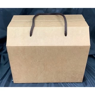 蝦皮代開發票 紙盒 T型提盒（大）-牛皮無印 禮品提盒 手提包裝盒 10入 75折 含稅