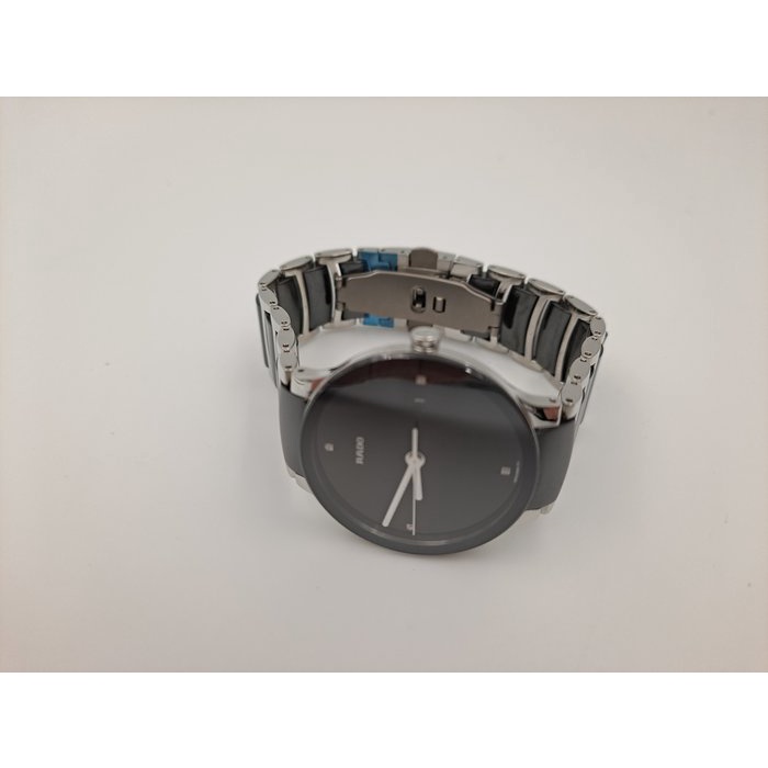 RADO R30934712 Centrix 晶萃系列真鑽黑陶瓷石英男錶(38mm)*(C0240) | 蝦皮購物