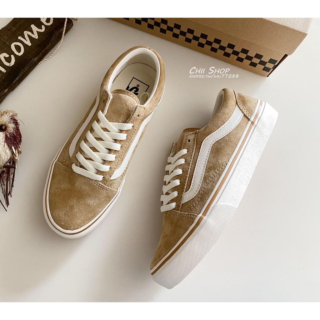 【CHII】日本代購 Vans OLD SKOOL 麂皮 奶茶色 巧克力色 V36CF SUEDE MILK TEA