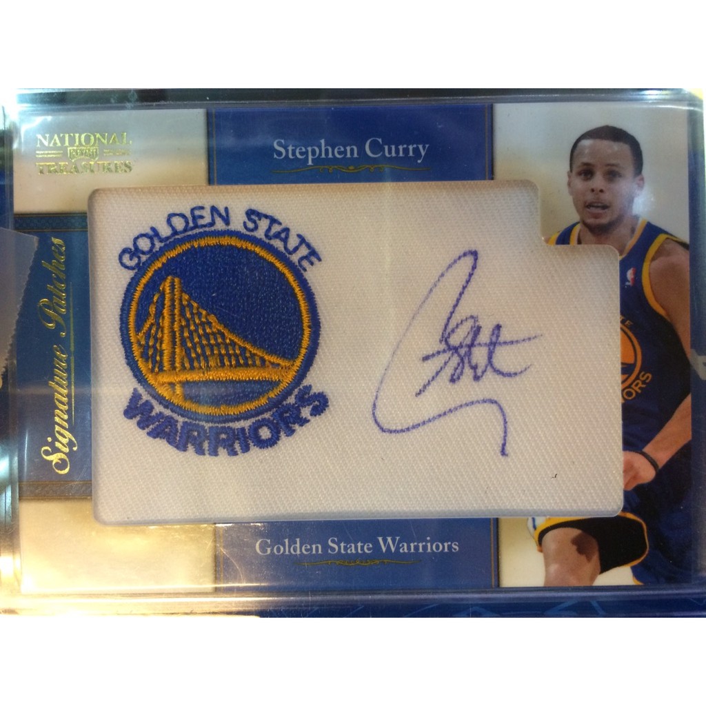 國寶系列 NATIONAL TREASURES Stephen Curry 球衣 勇士隊章隊徽 親筆簽名卡 31/99