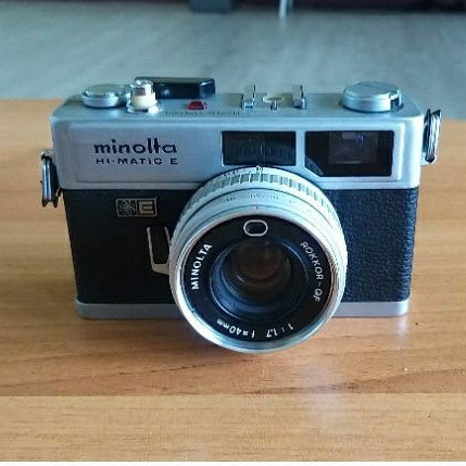 Minolta HI-MATIC E 底片相機/Rokkor 1.7/40mm