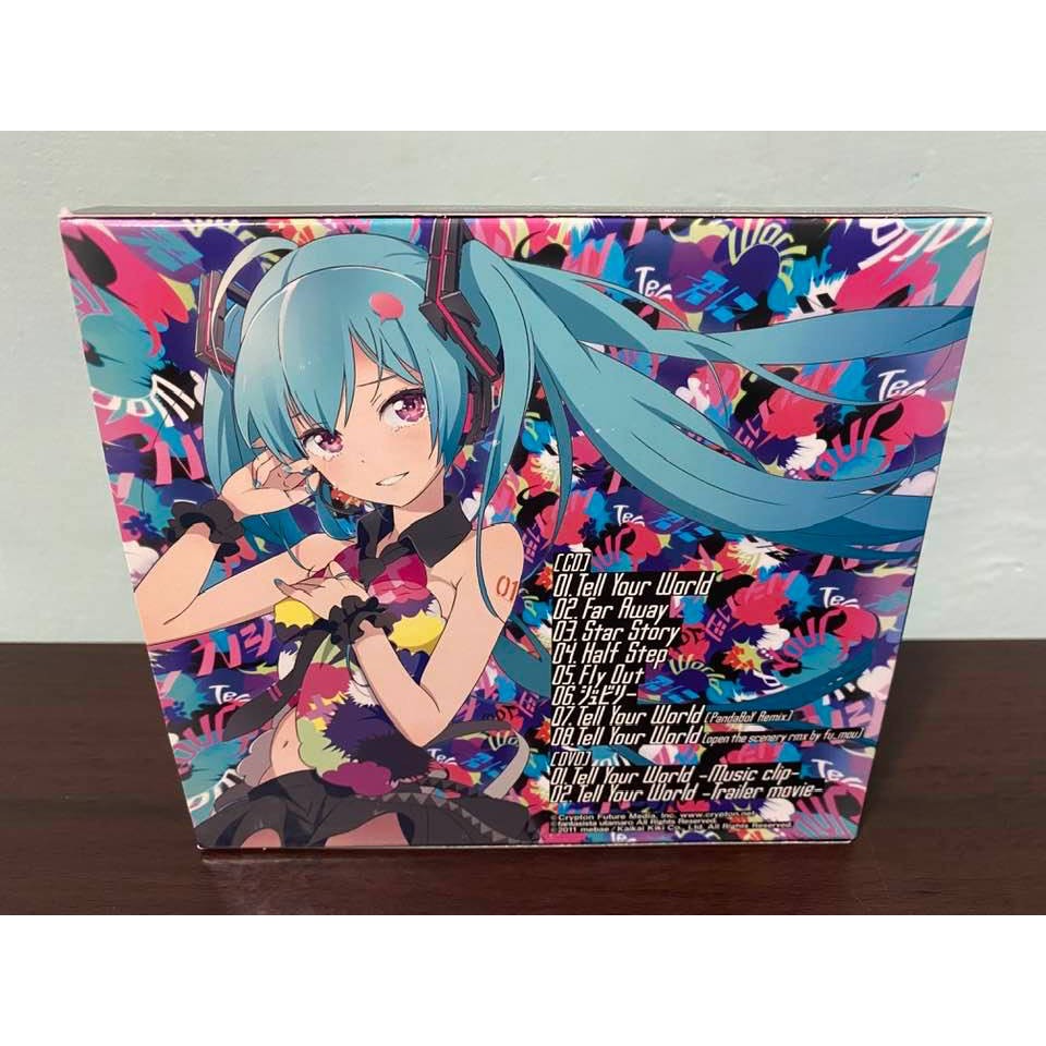 初音未來日版初回限定盤CD+DVD+盒套feat.初音ミクTell Your