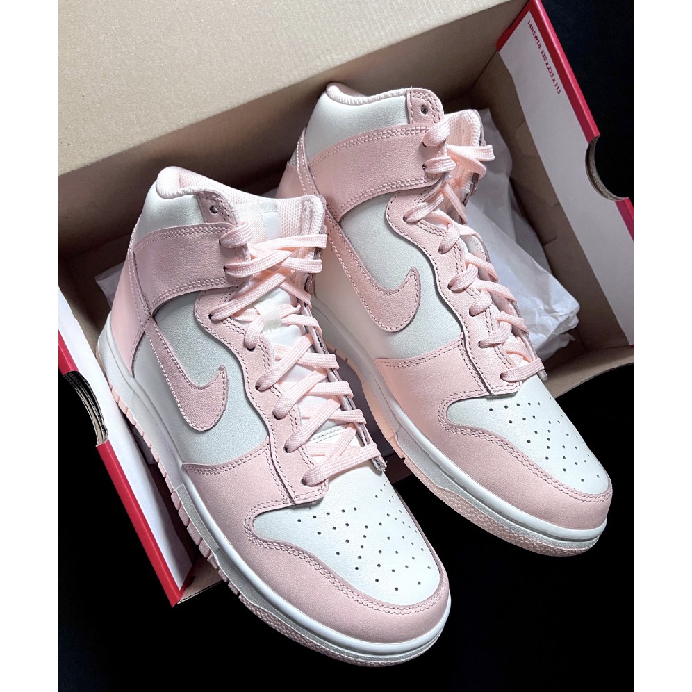 全新Nike Dunk High Crimson Tint 淡粉高筒女款DD1869-104 現貨| 蝦皮購物