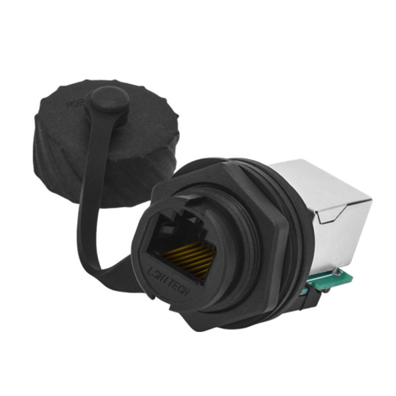 Zzz RJ45 以太網連接器塑料 Cat5e 公對母工業防水速度密封插頭插座面板安裝 | 蝦皮購物