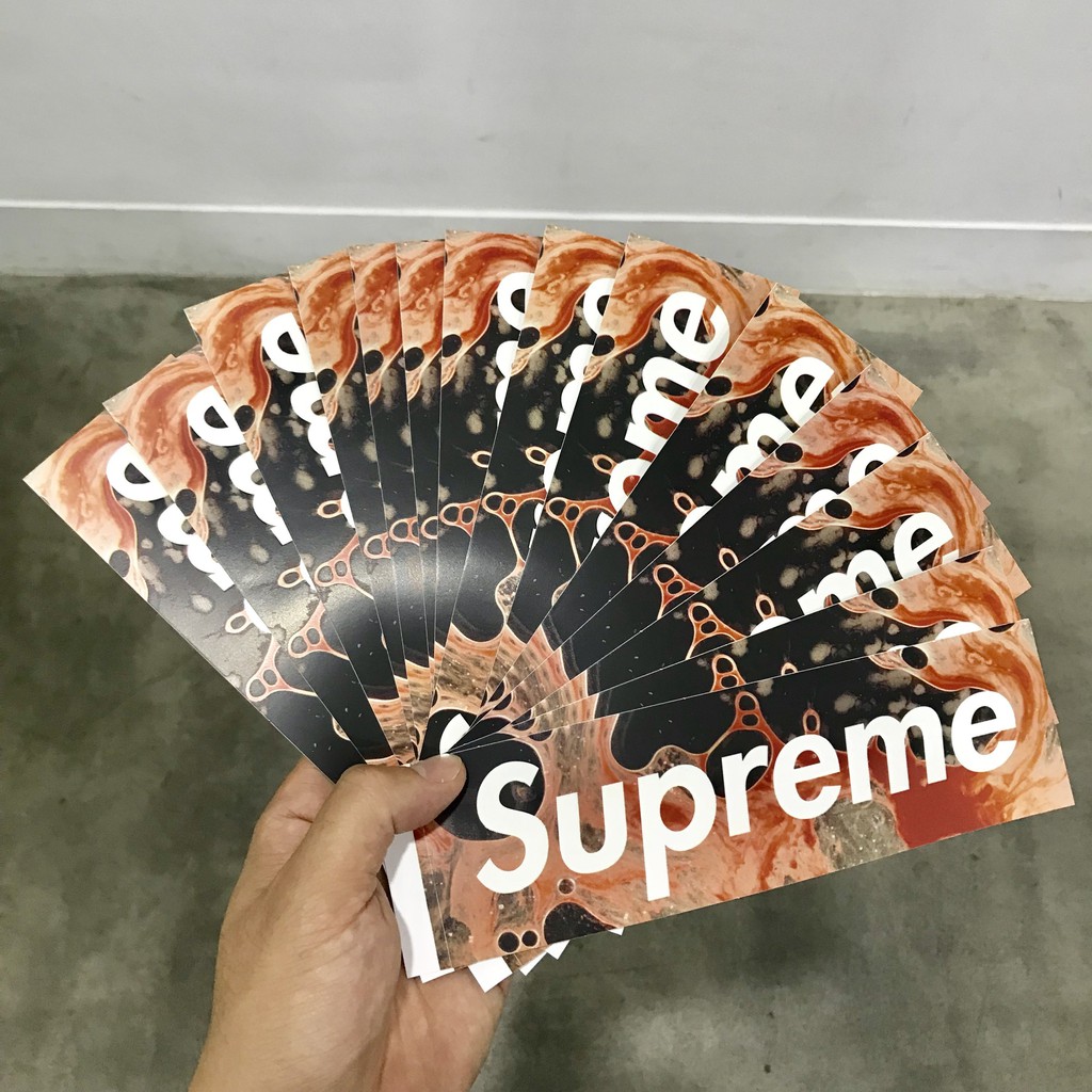 ◇Supreme Box Logo Sticker blood and semen Boxlogo 精子與血 貼紙◇