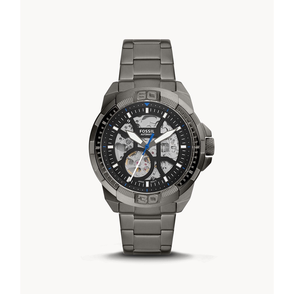 FOSSIL ME3218 Bronson Automatic Black Stainless 男錶 機械男錶 44mm | 蝦皮購物