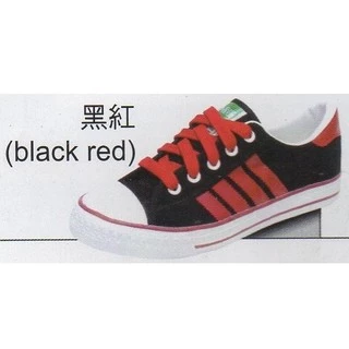 騰隆雨衣鞋行-中國強帆布鞋MIT CH81-黑紅