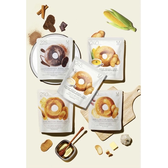 🇰🇷 Delight Project bagle chip 低卡 貝果餅乾 蒜香奶油/蜂蜜 奶油/披薩/巧克力肉桂 | 蝦皮購物