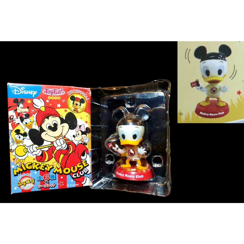 A-233 櫃 ： 唐老鴨 姪子 搖頭娃娃 MICKEY MOUSE CLUB RUNA TOYFUL 盒玩 富貴 | 蝦皮購物