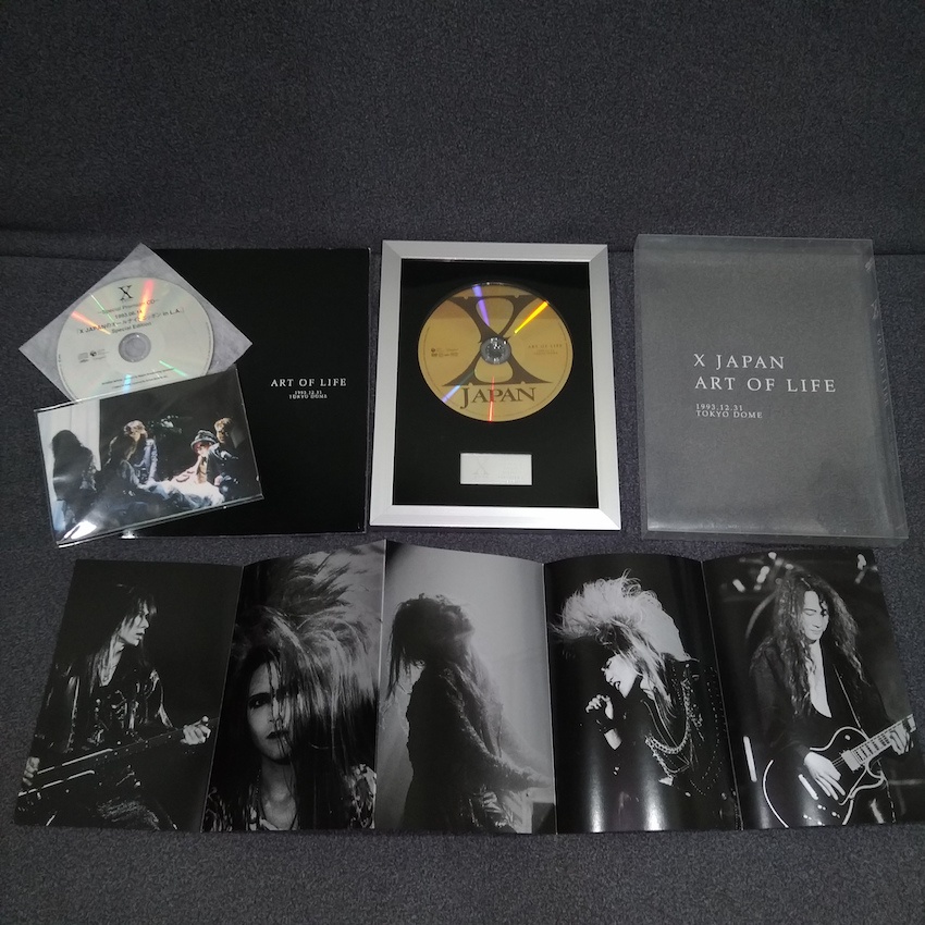 Art of Life LIVE DVD 1993.12.31 初回限定盤 / X JAPAN 寫真集 生寫 摺頁 CD