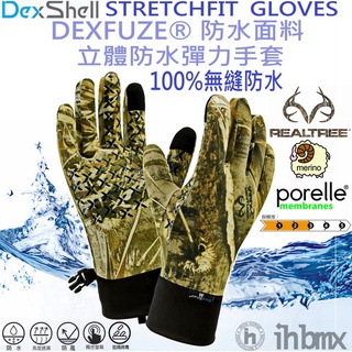 Guanti Ciclismo DexShell StretchFit - Impermeabili Touchscreen DEXFUZE Per Uomo Taglia L Nero