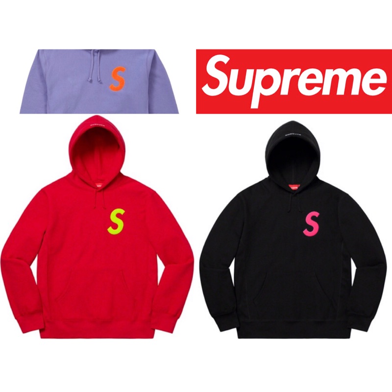 Supreme FW19 S Logo Hooded Sweatshirt 厚磅帽T | 蝦皮購物