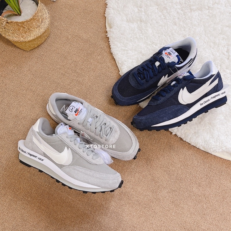 KTQ*Sacai X Fragment Design X Nike 三方聯名白灰深藍DH2684-001 -400 | 蝦皮購物