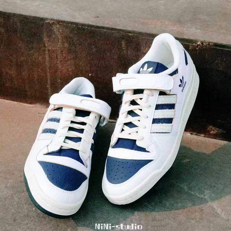 NINI】Adidas Originals Forum 84 Low 白藍魔鬼氈男女同款GZ6427