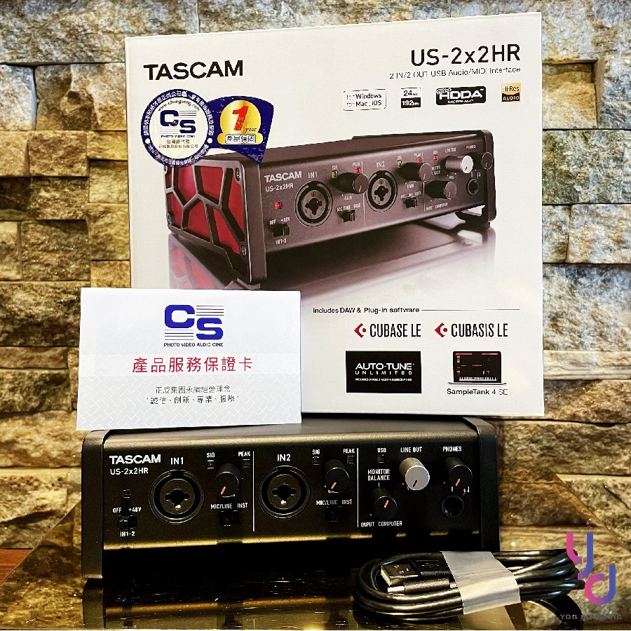 分期免運 贈錄音軟體/線材組 日本 Tascam US 2x2 HR 最新版 錄音 聲卡 介面 2i2 編曲 Midi | 蝦皮購物