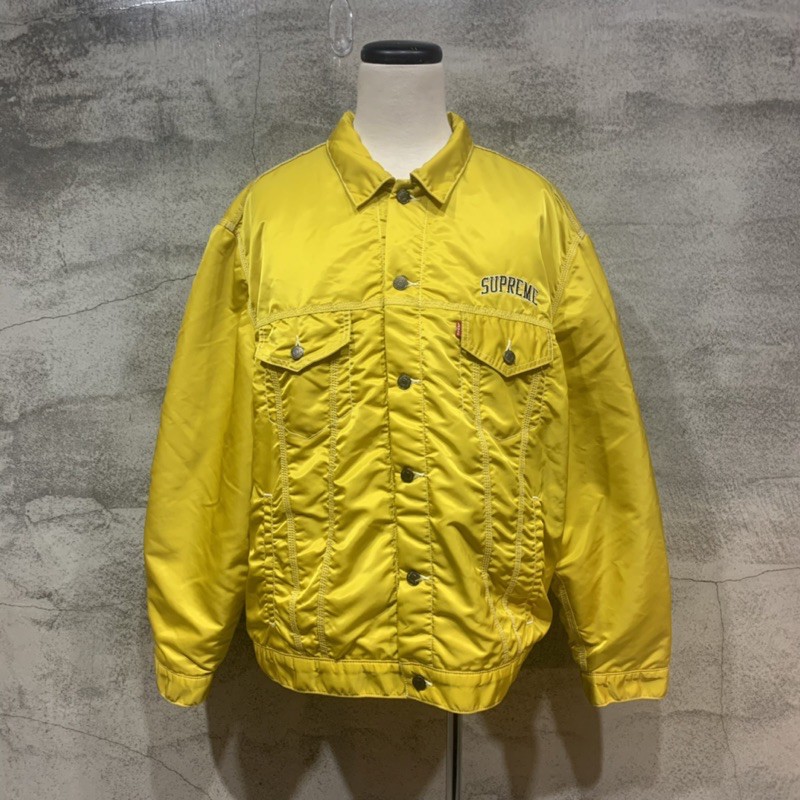 Supreme x Levi's FW19 黃色尼龍外套XL | 蝦皮購物