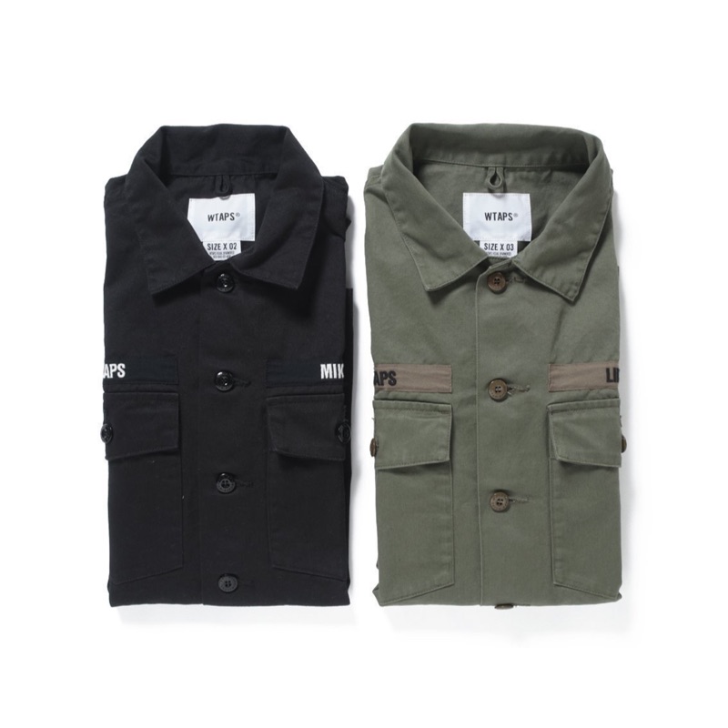 二手美品］Wtaps 17aw BUDS LS 01 shirt 兩袋軍襯末代金標S號| 蝦皮購物