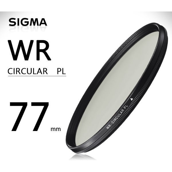 SIGMA 77mm WR CPL 偏光鏡奈米多層鍍膜高精度高穿透頂級濾鏡拔水抗油汙