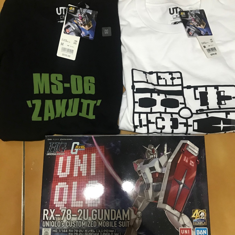 UNIQLO 鋼彈 40th 四十週年 紀念T UT RX-78 初鋼 初代鋼彈 | 蝦皮購物