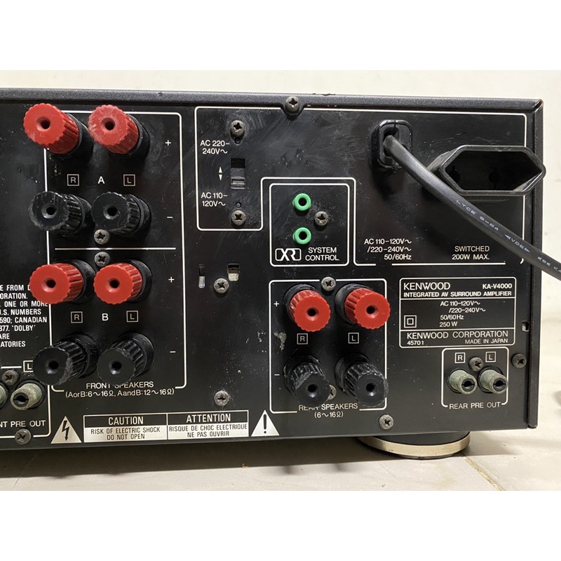 Kenwood ka v4000 環繞/綜合擴大機聽音樂的好聲音~日本製造有黑膠輸入