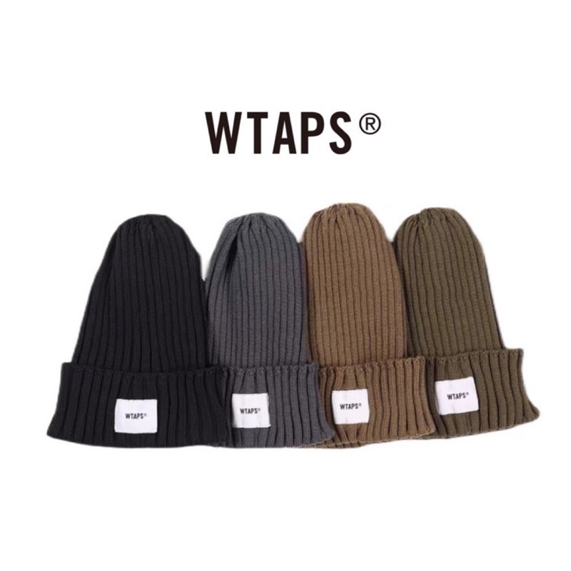 代購Wtaps beanie Sneaker Mob logo 字母冷帽 潮流 針織帽 正品代購