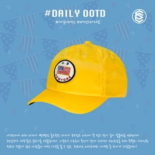 TEAMLIFE 小童帽 黃色 美國國旗 紐約 刺繡 百搭 韓國代購 可調式 棒球帽 ⫷ScrewCap⫸