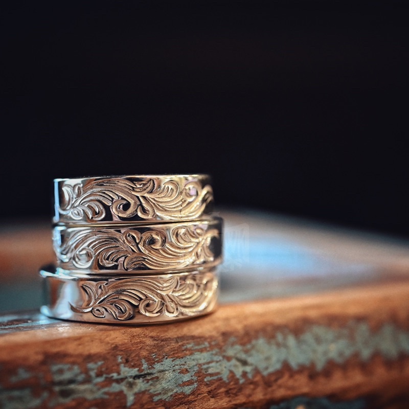 ディアブロッサム ターコイズ唐草 バングル 「平打ち ターコイズ+唐草